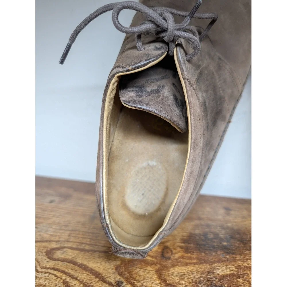 Footprints‎ by Birkenstock Mens 41 Brown Leather Lace Up Oxford Shoes Germany
